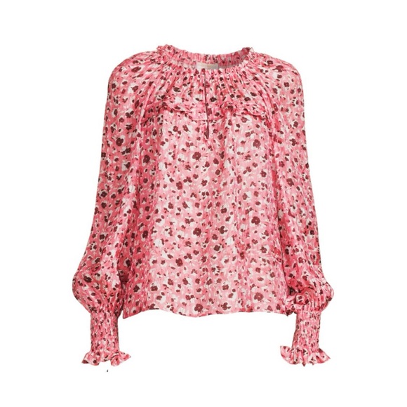 Ramy Brook Floral Silk Blend Blouse - Size S - Picture 4 of 8